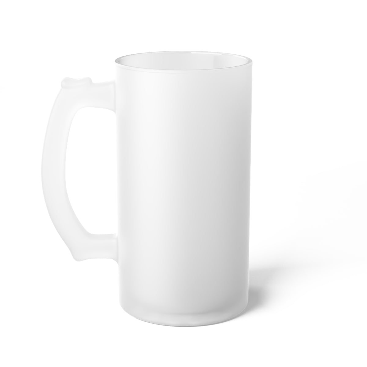 Frosted Beer Mug — Classic Glass Pint Beer Stein with Handle