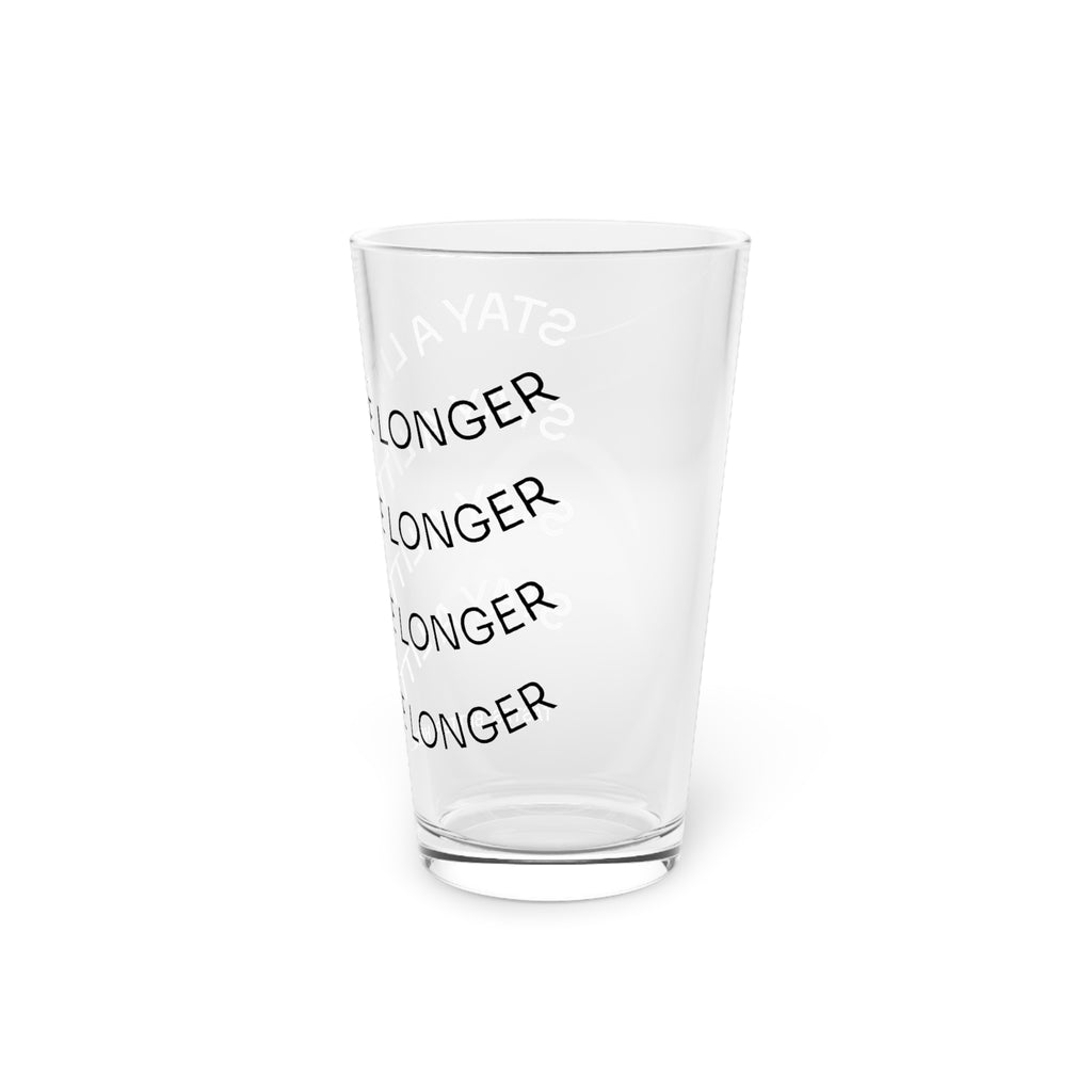 Pint Glass — 'Stay a Little Longer' Etched 16oz Beer Glass