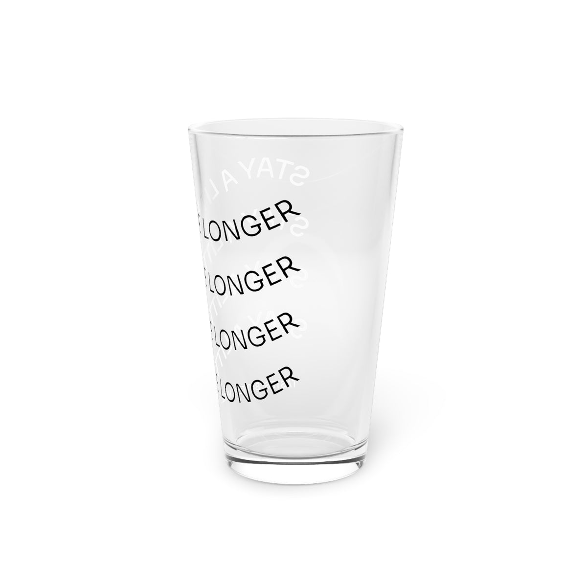 Pint Glass — 'Stay a Little Longer' Etched 16oz Beer Glass