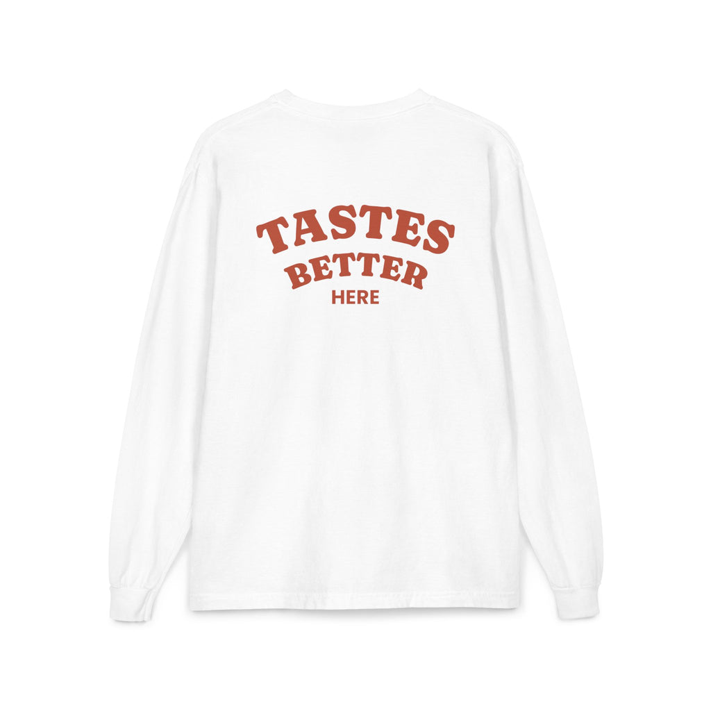 Tastes Better Here Long Sleeve Pocket Tee